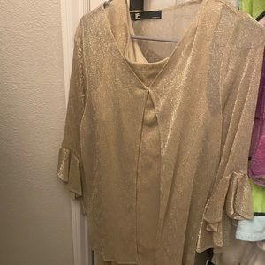 Gold Leslie Fay size 12 dress